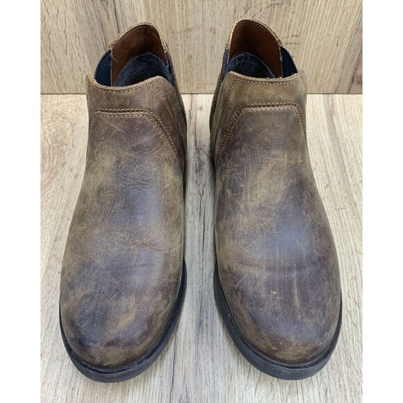 Clarks Demi 2 Beat Ankle Boots Women's 6.5 M Dark Tan Brown Slip On 13713 - Picture 4 of 16